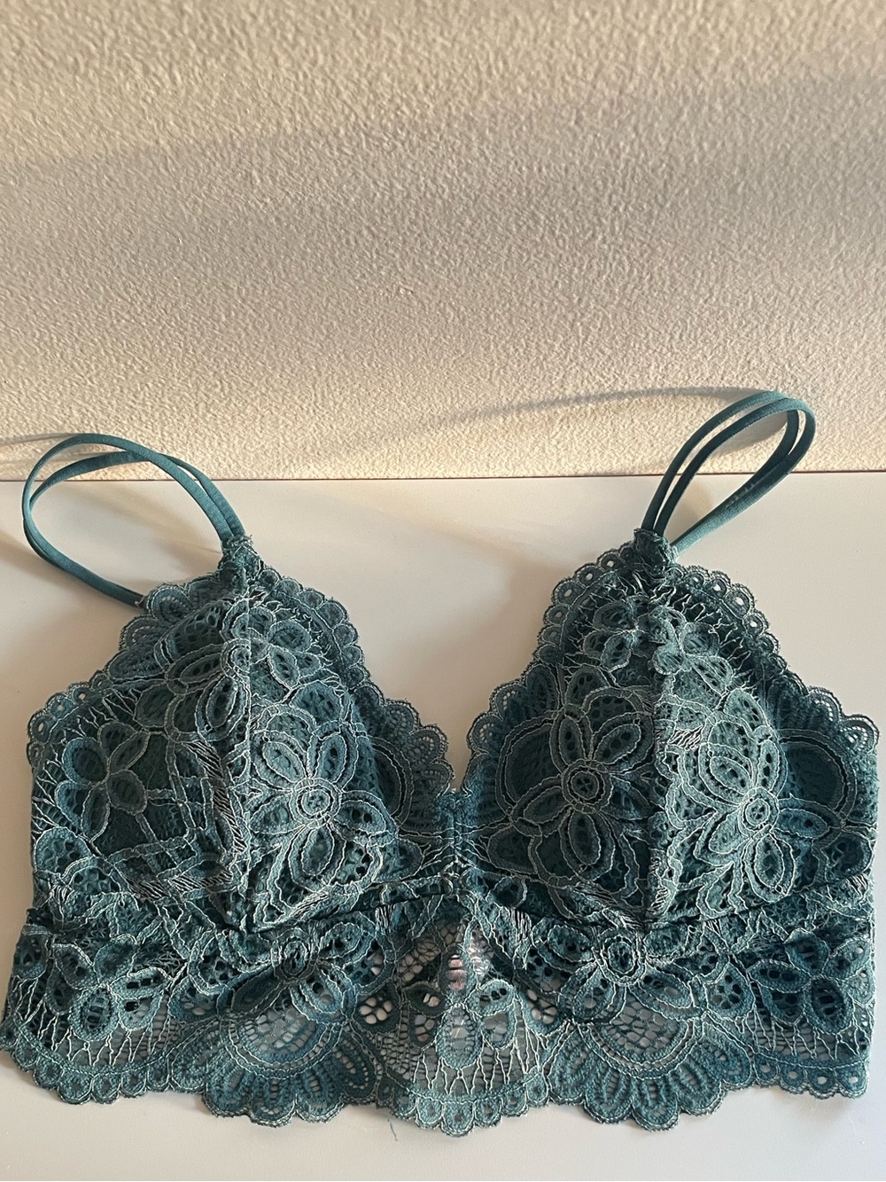 Colsie Teal Lace Bralette